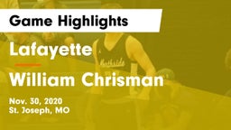 Lafayette  vs William Chrisman  Game Highlights - Nov. 30, 2020