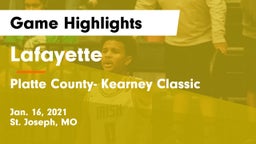 Lafayette  vs Platte County- Kearney Classic Game Highlights - Jan. 16, 2021