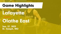 Lafayette  vs Olathe East  Game Highlights - Jan. 27, 2023