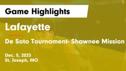 Lafayette  vs De Soto Tournament- Shawnee Mission North Game Highlights - Dec. 5, 2023