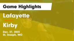 Lafayette  vs Kirby  Game Highlights - Dec. 27, 2023