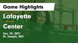 Lafayette  vs Center  Game Highlights - Jan. 29, 2021