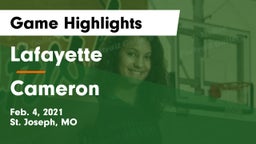 Lafayette  vs Cameron  Game Highlights - Feb. 4, 2021