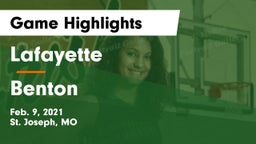 Lafayette  vs Benton  Game Highlights - Feb. 9, 2021
