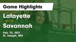 Lafayette  vs Savannah  Game Highlights - Feb. 23, 2021