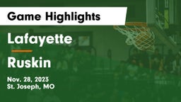 Lafayette  vs Ruskin  Game Highlights - Nov. 28, 2023