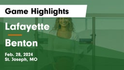 Lafayette  vs Benton  Game Highlights - Feb. 28, 2024