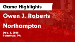 Owen J. Roberts  vs Northampton  Game Highlights - Dec. 8, 2018