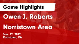 Owen J. Roberts  vs Norristown Area  Game Highlights - Jan. 19, 2019