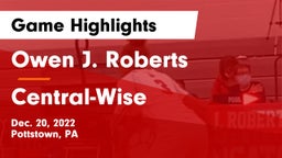 Owen J. Roberts  vs Central-Wise  Game Highlights - Dec. 20, 2022