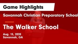 Savannah Christian Preparatory School vs The Walker School Game Highlights - Aug. 15, 2020