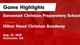 Savannah Christian Preparatory School vs Hilton Head Christian Academy Game Highlights - Aug. 25, 2020