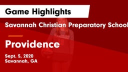 Savannah Christian Preparatory School vs Providence Game Highlights - Sept. 5, 2020