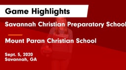 Savannah Christian Preparatory School vs Mount Paran Christian School Game Highlights - Sept. 5, 2020