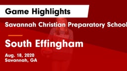 Savannah Christian Preparatory School vs South Effingham  Game Highlights - Aug. 18, 2020