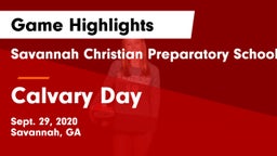 Savannah Christian Preparatory School vs Calvary Day  Game Highlights - Sept. 29, 2020