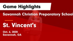 Savannah Christian Preparatory School vs St. Vincent's Game Highlights - Oct. 6, 2020