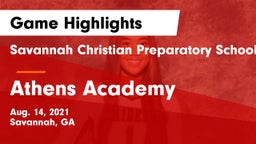 Savannah Christian Preparatory School vs Athens Academy Game Highlights - Aug. 14, 2021