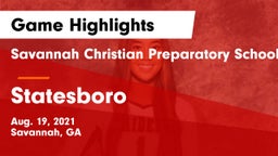 Savannah Christian Preparatory School vs Statesboro Game Highlights - Aug. 19, 2021