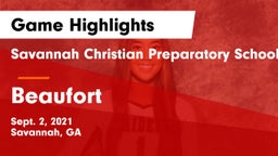 Savannah Christian Preparatory School vs Beaufort  Game Highlights - Sept. 2, 2021