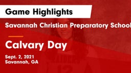 Savannah Christian Preparatory School vs Calvary Day  Game Highlights - Sept. 2, 2021