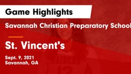 Savannah Christian Preparatory School vs St. Vincent's Game Highlights - Sept. 9, 2021