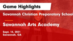 Savannah Christian Preparatory School vs Savannah Arts Academy Game Highlights - Sept. 14, 2021