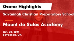 Savannah Christian Preparatory School vs Mount de Sales Academy  Game Highlights - Oct. 20, 2021