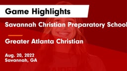 Savannah Christian Preparatory School vs Greater Atlanta Christian  Game Highlights - Aug. 20, 2022