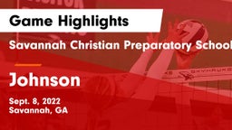 Savannah Christian Preparatory School vs Johnson Game Highlights - Sept. 8, 2022