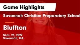 Savannah Christian Preparatory School vs Bluffton Game Highlights - Sept. 23, 2022