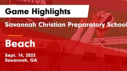 Savannah Christian Preparatory School vs Beach  Game Highlights - Sept. 14, 2023
