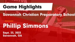 Savannah Christian Preparatory School vs Phillip Simmons Game Highlights - Sept. 23, 2023