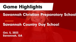 Savannah Christian Preparatory School vs Savannah Country Day School Game Highlights - Oct. 5, 2023