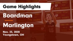Boardman  vs Marlington  Game Highlights - Nov. 23, 2020