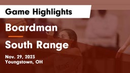 Boardman  vs South Range Game Highlights - Nov. 29, 2023