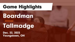 Boardman  vs Tallmadge  Game Highlights - Dec. 22, 2023