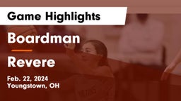 Boardman  vs Revere  Game Highlights - Feb. 22, 2024