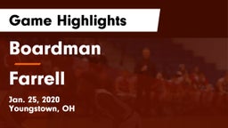 Boardman  vs Farrell  Game Highlights - Jan. 25, 2020