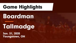 Boardman  vs Tallmadge Game Highlights - Jan. 31, 2020