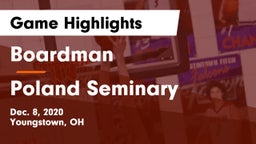 Boardman  vs Poland Seminary  Game Highlights - Dec. 8, 2020