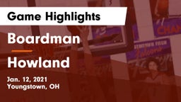 Boardman  vs Howland  Game Highlights - Jan. 12, 2021