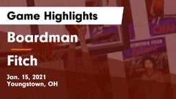 Boardman  vs Fitch  Game Highlights - Jan. 15, 2021