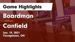 Boardman  vs Canfield  Game Highlights - Jan. 19, 2021
