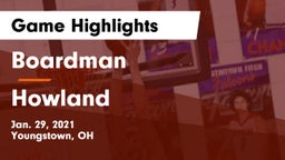 Boardman  vs Howland Game Highlights - Jan. 29, 2021