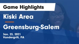 Kiski Area  vs Greensburg-Salem  Game Highlights - Jan. 23, 2021