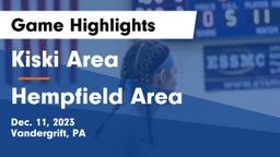 Kiski Area  vs Hempfield Area  Game Highlights - Dec. 11, 2023