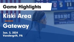 Kiski Area  vs Gateway  Game Highlights - Jan. 3, 2024