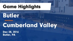 Butler  vs Cumberland Valley  Game Highlights - Dec 28, 2016