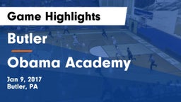 Butler  vs Obama Academy Game Highlights - Jan 9, 2017